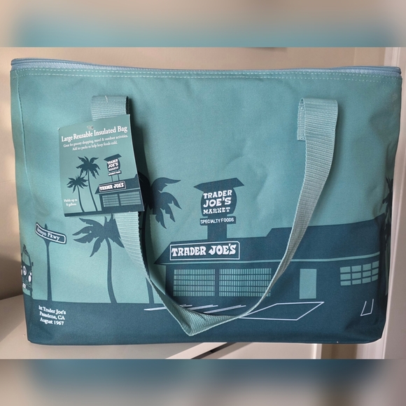 Trader Joe'S Other - TRADER JOE'S Dusty Blue Insulated Bag